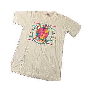 1990s Universal Studios Neon Jerzees T Shirt Made In USA / Women’s Large *